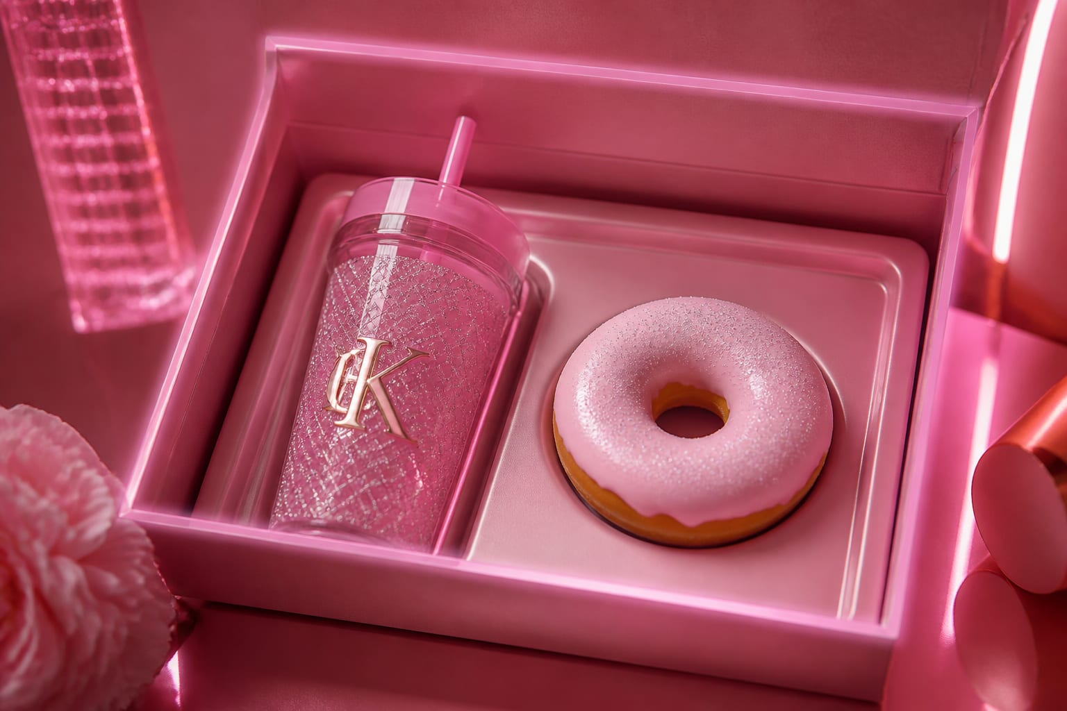 Kylie Jenner a lansat o campanie Dunkin cu trei băuturi roz și un look King Kylie în roz pal