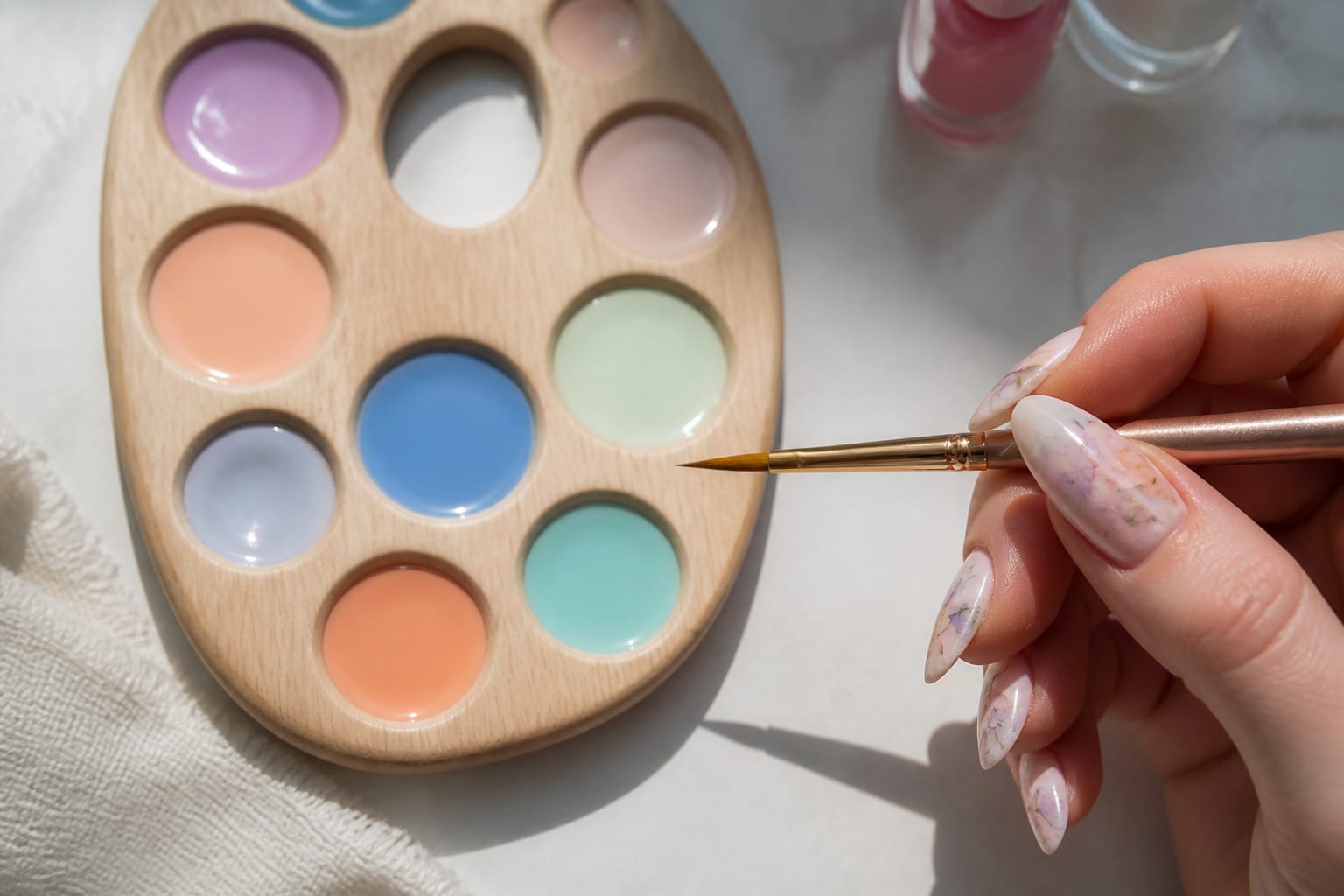 Watercolor nails aduc un efect delicat și elegant, între artistic și ușor de purtat