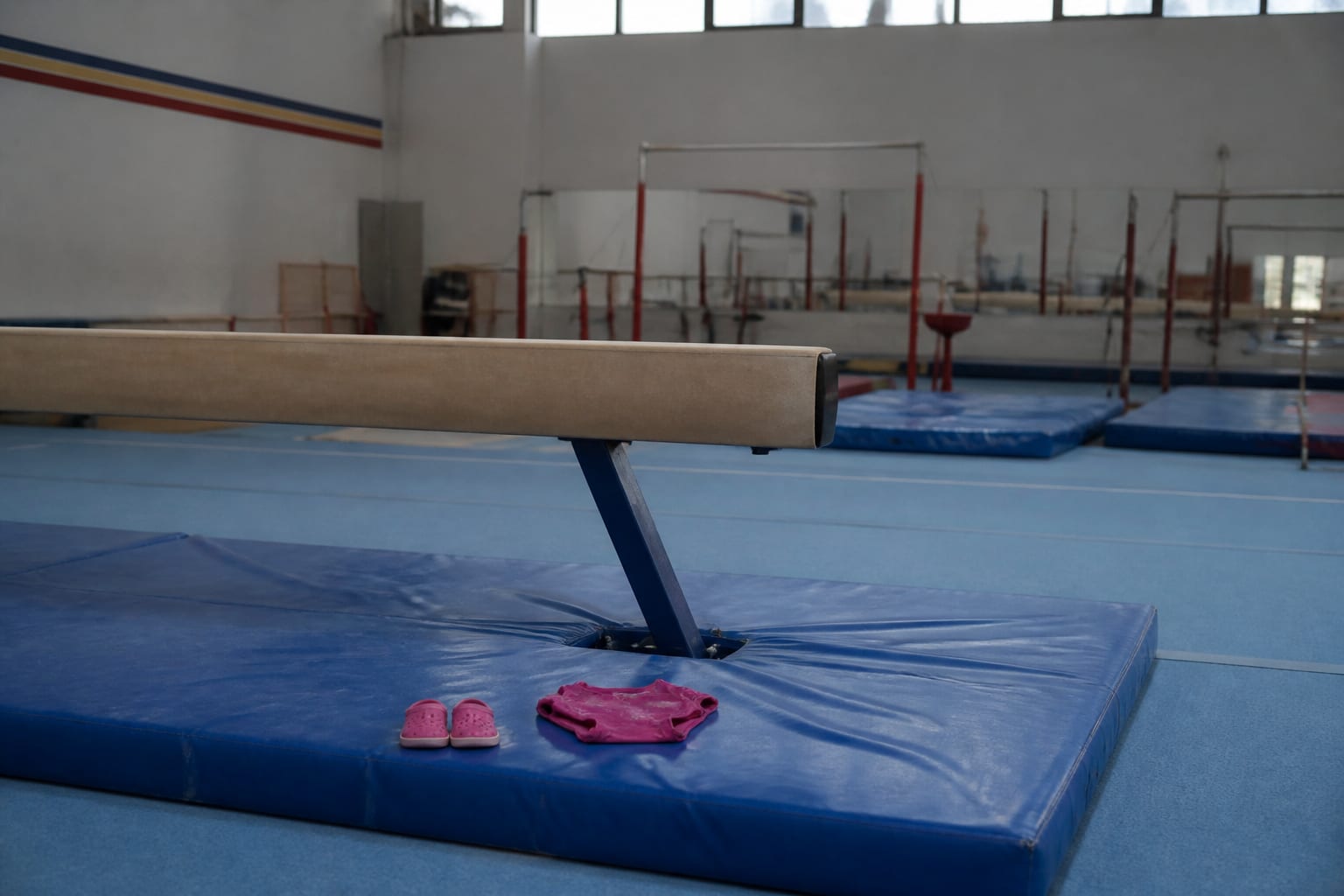 Fiica Larisei Iordache a urcat pentru prima dată pe bârnă la un an și jumătate