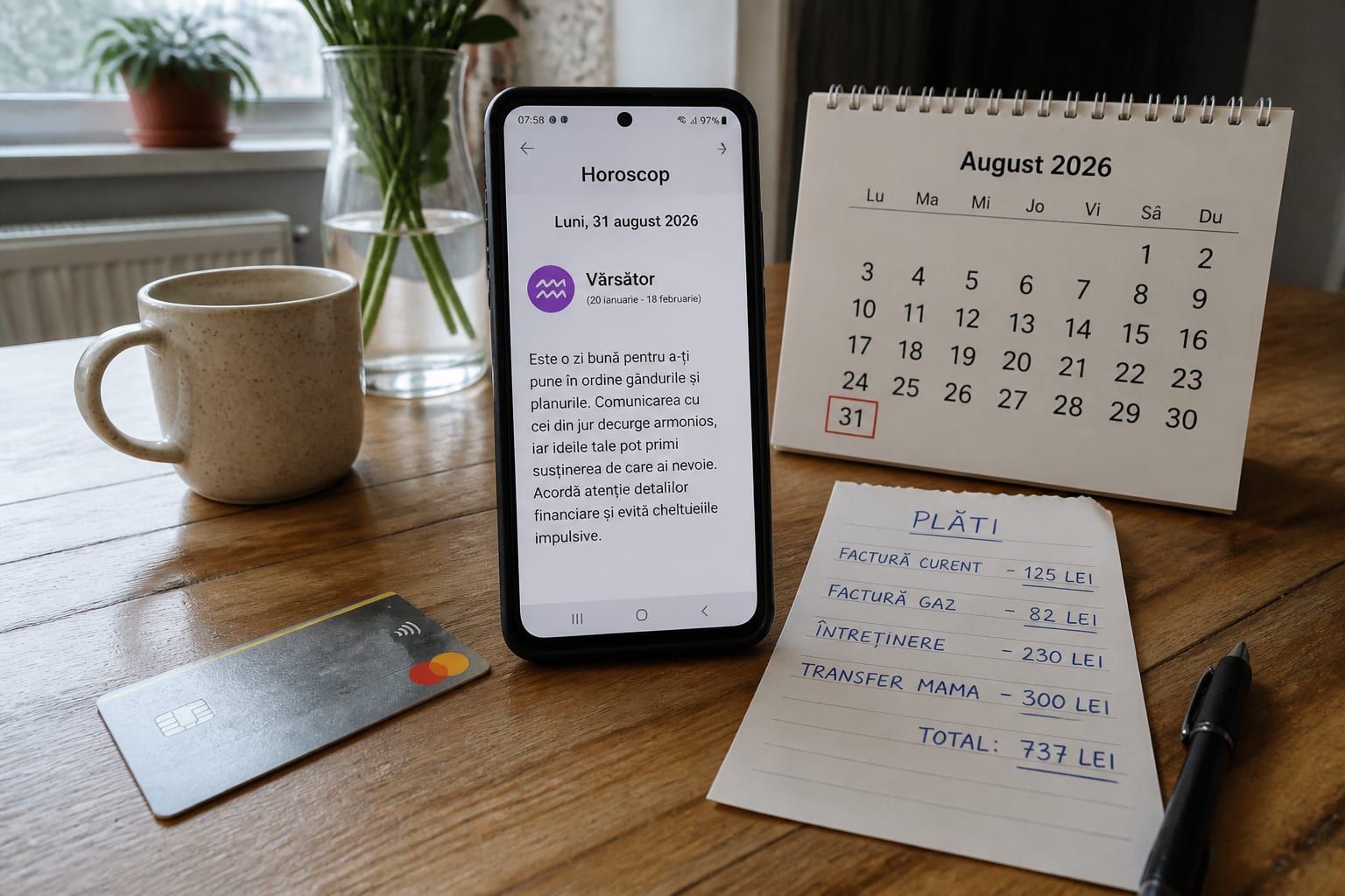 Horoscop pentru 31 august 2026: Scorpionul și Săgetătorul stabilesc ritmul zilei